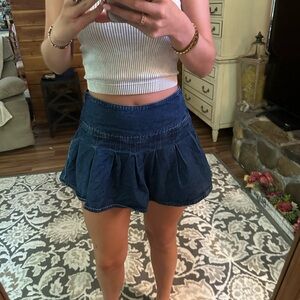 American Eagle Outfitters Blue Mini Skirt